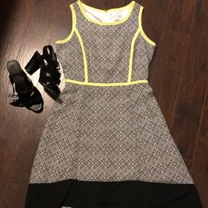 High-Low Black and White Dress